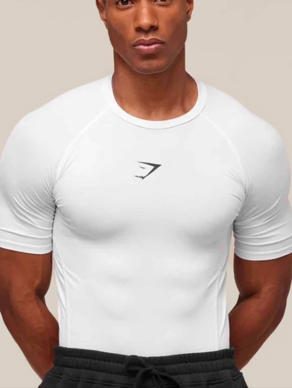 Gymshark NWOT (Set Of Two) Men’s Element Baselayer Tees, White & Black, M